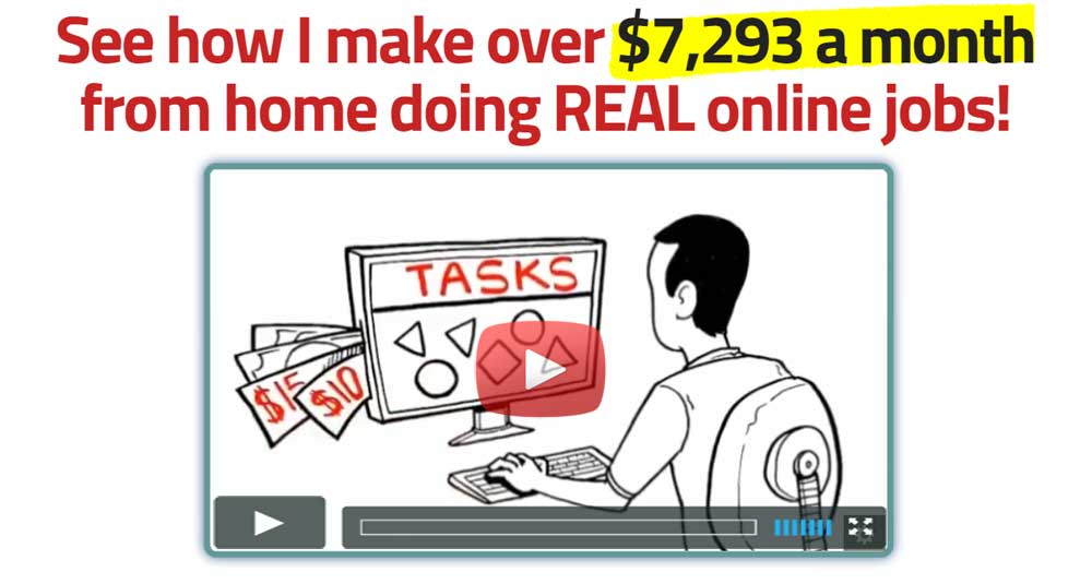 Guy on computer making money